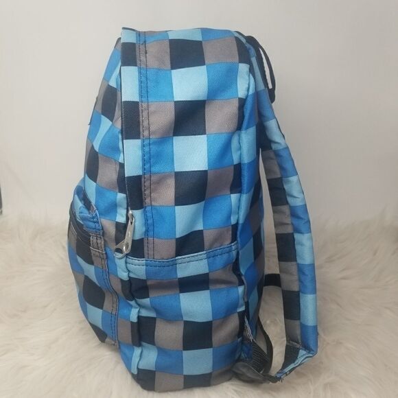 EVEREST NYLON BACKPACK. BLUE CHECKED. - Picture 9 of 14